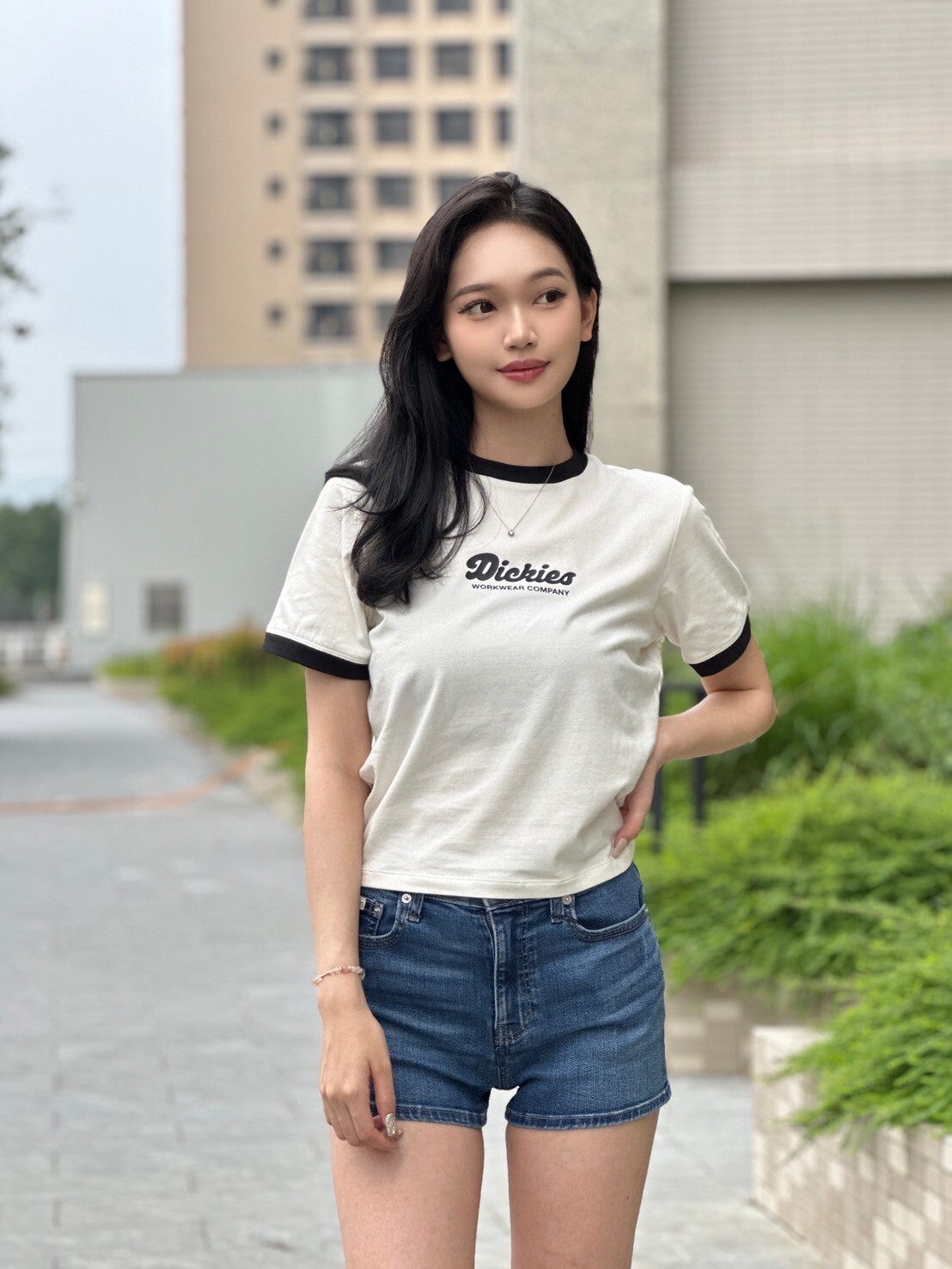 Dickies 女款 滾邊 短袖上衣 短T