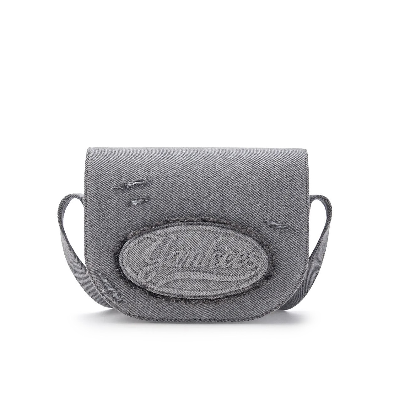 MLB WITH KARINA 紐約洋基隊 水洗 刷舊斜背包 包包 KOREA