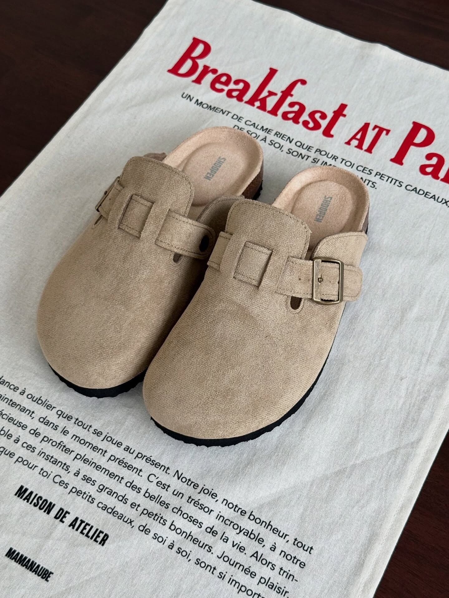 <快速出貨> SHOOPEN SUEDE CLOG 勃肯 麂皮 穆勒鞋 拖鞋