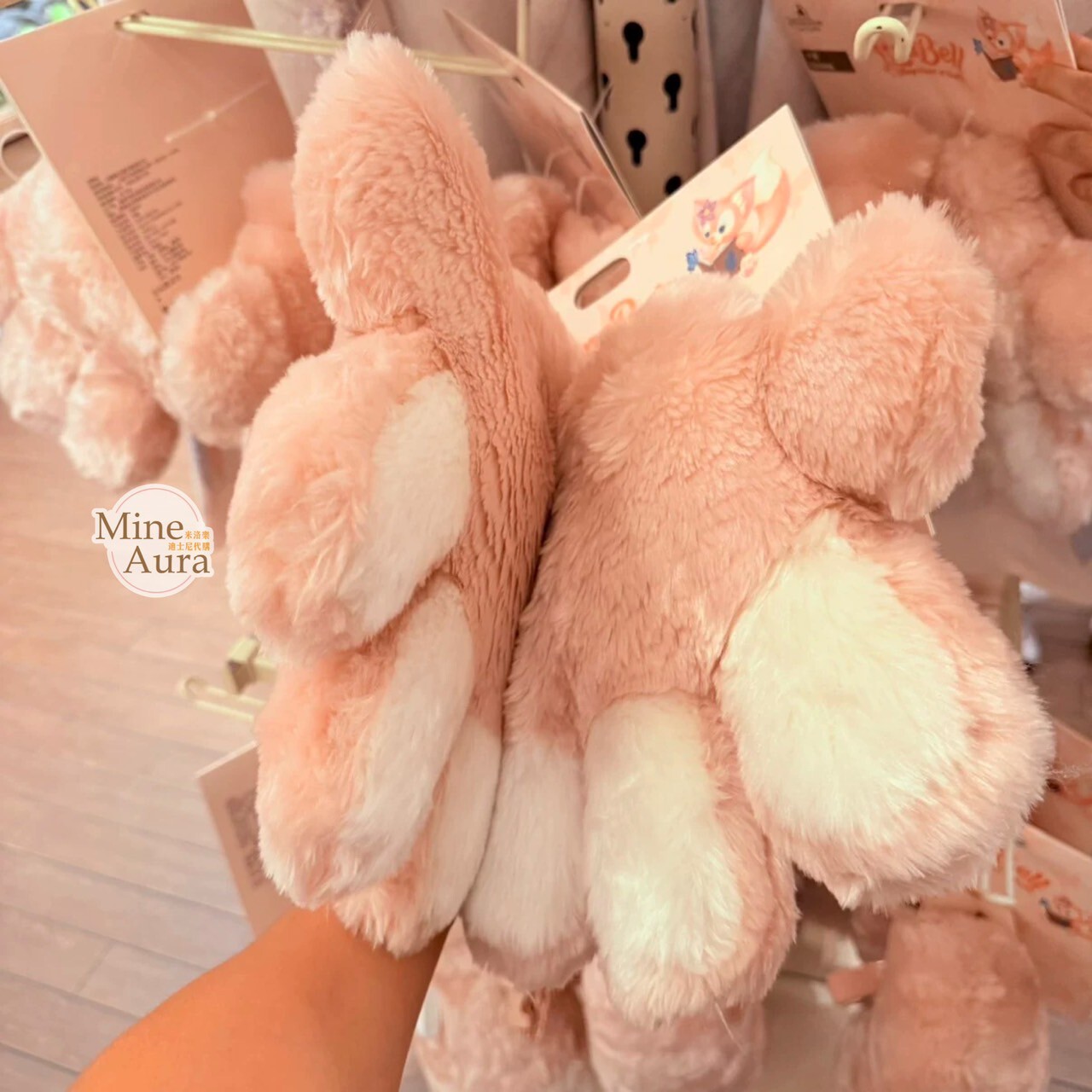 玲娜貝兒 Lina bell 造型 保暖 絨毛 手套 -上海迪士尼樂園