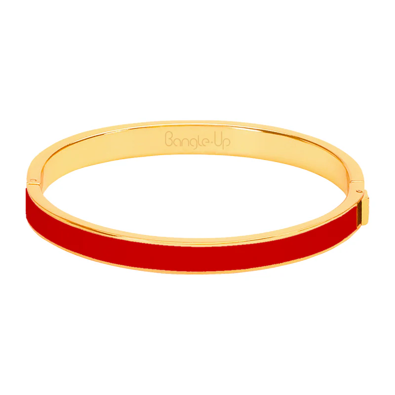 1BU0407-141 [BANGLEUP] Classic Bangle Bracelet - Salsa Red #BUP16-B07-BFA28 (EU)