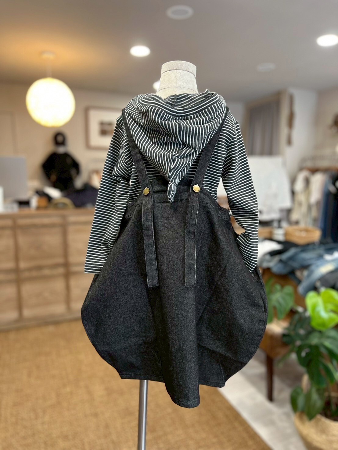 A02955超優質面料連帽條紋上衣