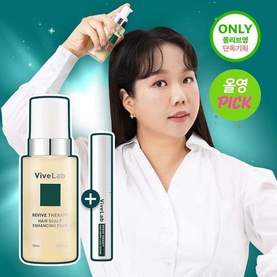 《olive young連線》vivelab Revive Therapy Hair Scalp Enhancing Foam 100ml+4ml lash serum