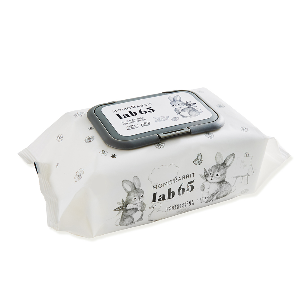 12入組｜MomoRabbit 韓國低敏絲柔純水嬰兒濕紙巾(大包_72抽)