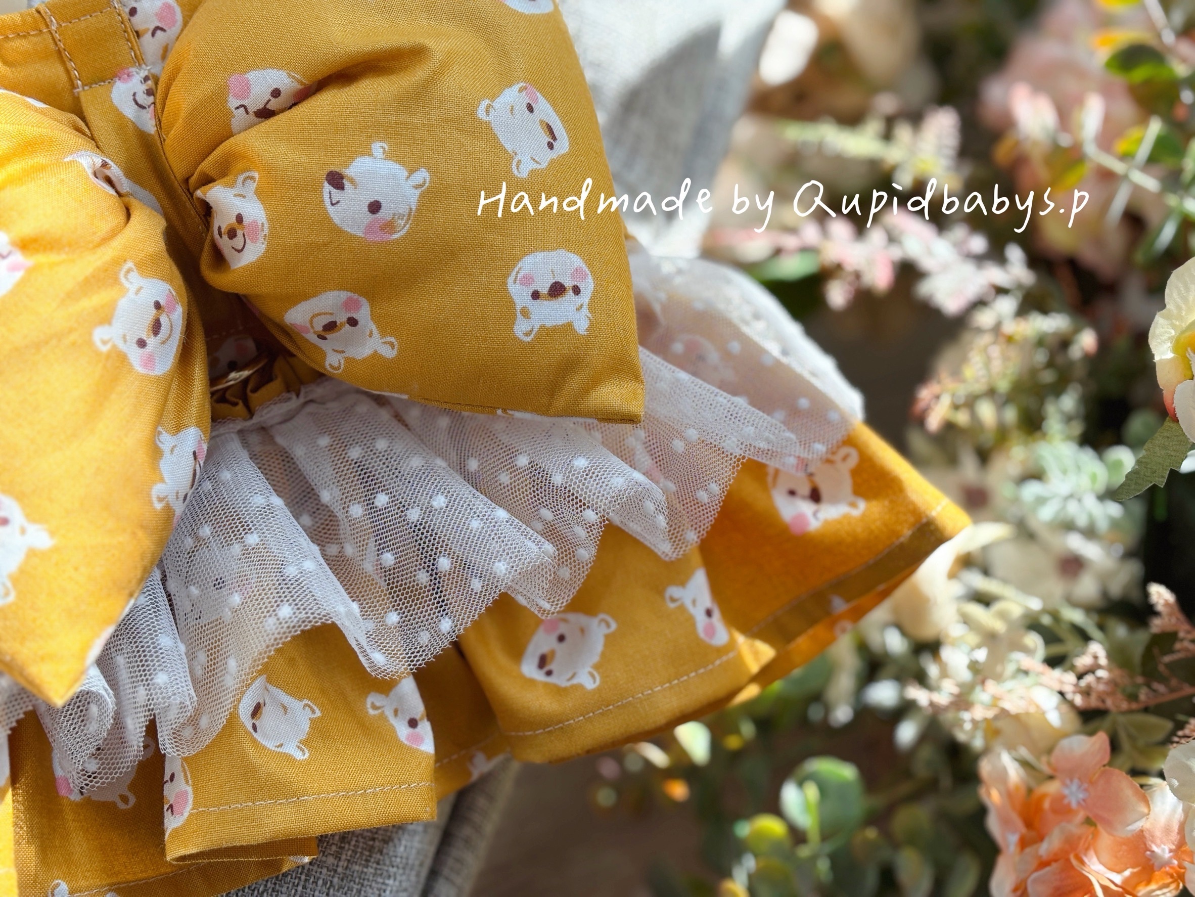 黃小熊維尼 澎澎蝴蝶結胸背衣