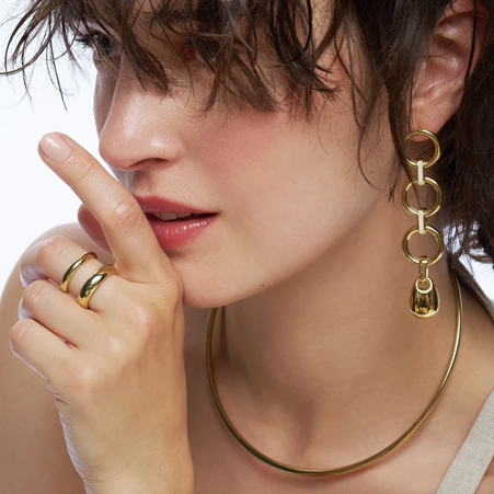 1BU0407-049 [BANGLEUP] Eyelet Earrings Sand White #BUP21-EYE-OPD03 (EU)