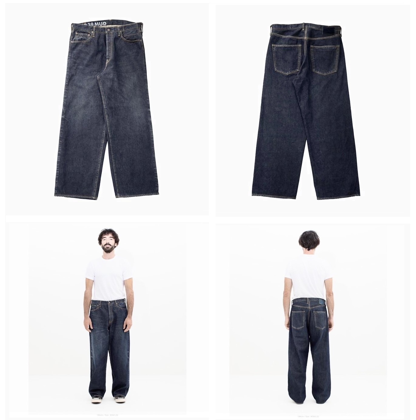 LAST PCS: VISVIM 2025 A/W SOCIAL SCULPTURE 01 EX WIDE DMGD-39 MUD OVERDYE JEANS *泥染 - SIZE 36 PRE ORDER ITEM (預訂中)