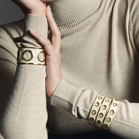 1BU1003-112 [BANGLEUP] Eyelet Bracelet Sandy White #BUP20-EYE-BAO03 (A-K11-E)