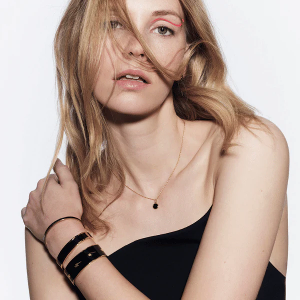 1BU0407-152 [BANGLEUP] Oval Bangle Bracelet - Carbon Black #BUP18-B12-BFA04 (EU)