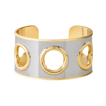 1BU0407-183 [BANGLEUP] Eyelet Cuff Bracelet Silver #BUP20-EYE-MAI02 (EU)