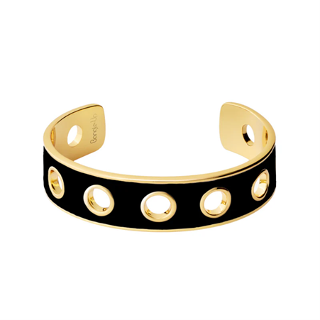 1BU0407-111 [BANGLEUP] Eyelet Bangle Carbon Black #BUP22-EYE-BAO04 (EU)