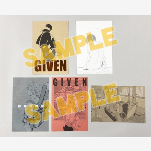[代購][預訂] GIVEN 10周年 特別卡 SET 5張 <モノクロ>