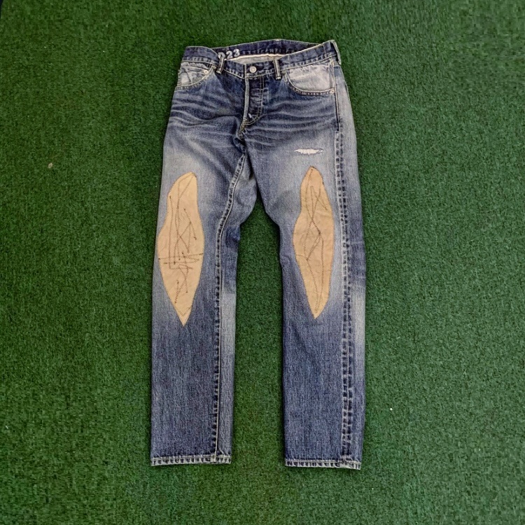 VISVIM SOCIAL SCULPTURE DAMAGED-23 JEANS (10 CUT) - SIZE 34 L30 IN STOCK NOW (現貨發售中)