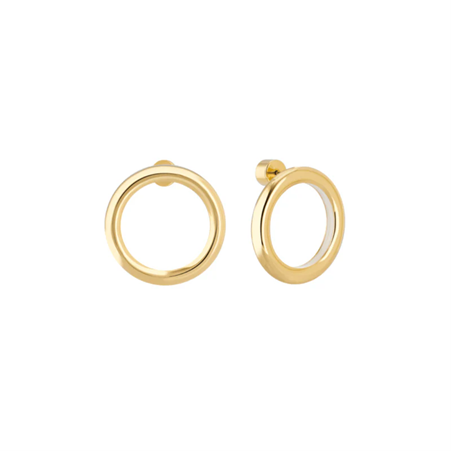 1BU0407-059 [BANGLEUP] Eyelet Earrings Sand White #BUP19-EYE-OPU03 (EU)