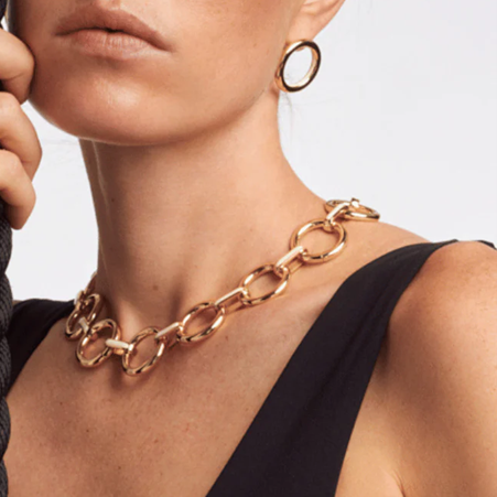 1BU0407-208 [BANGLEUP] Eyelet Necklace Sand White #BUP19-EYE-COL03 (EU)