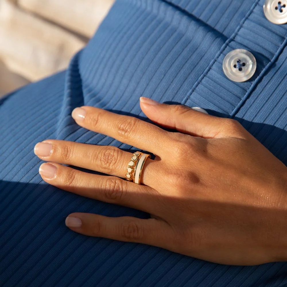 1BU0407-012 [BANGLEUP] Bangle Ring - White Sand #BUP06-BAN2-BAG03 (EU)