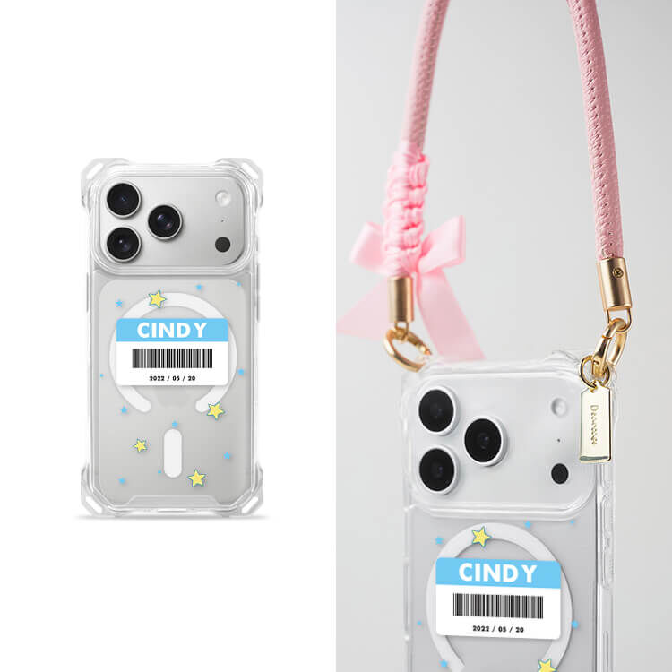 可愛載具 四角好掛殼 - 透明防摔掛繩殼 (MagSafe磁吸) iPhone手機殼