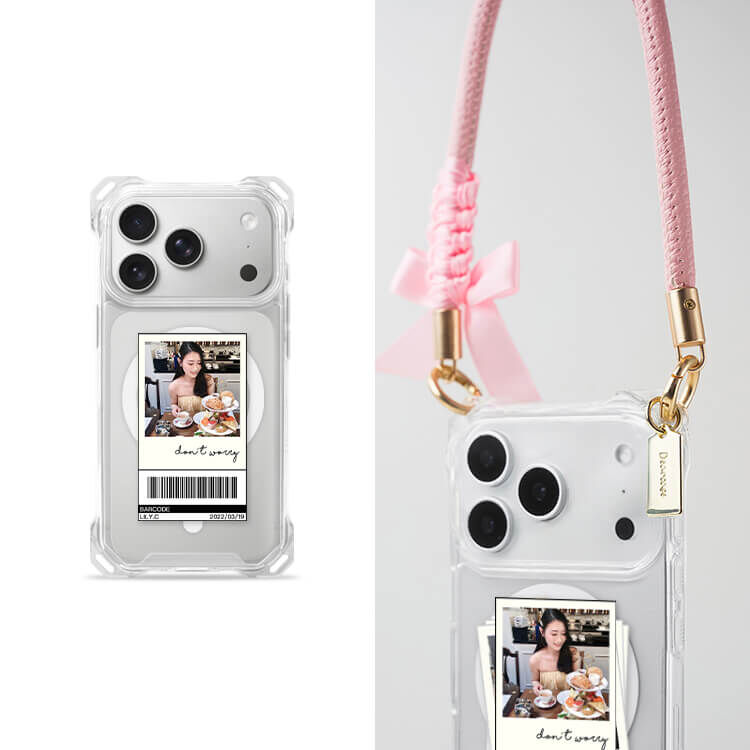 照片載具  四角好掛殼 - 透明防摔掛繩殼 (MagSafe磁吸) iPhone手機殼