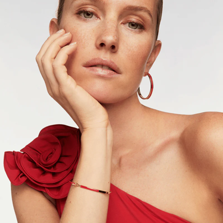 1BU0407-118 [BANGLEUP] Lily Bracelet Salsa Red #BUP19-LIL-BFA28 (EU)