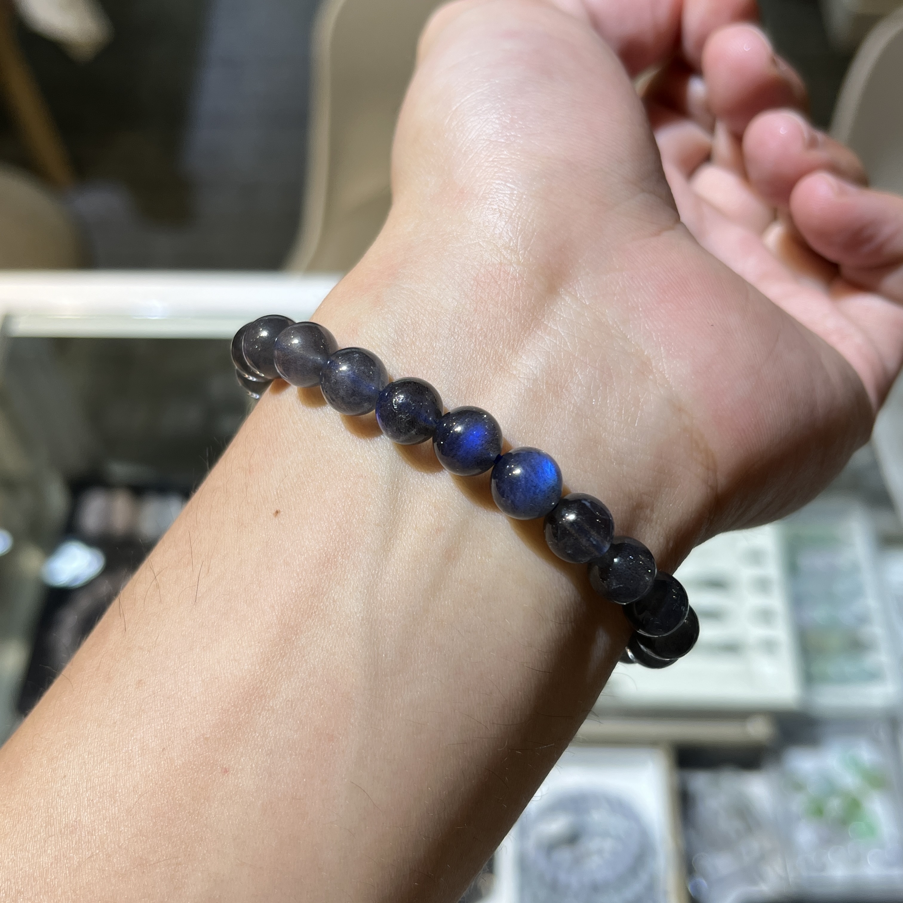 全藍拉長石手串 23623 8mm