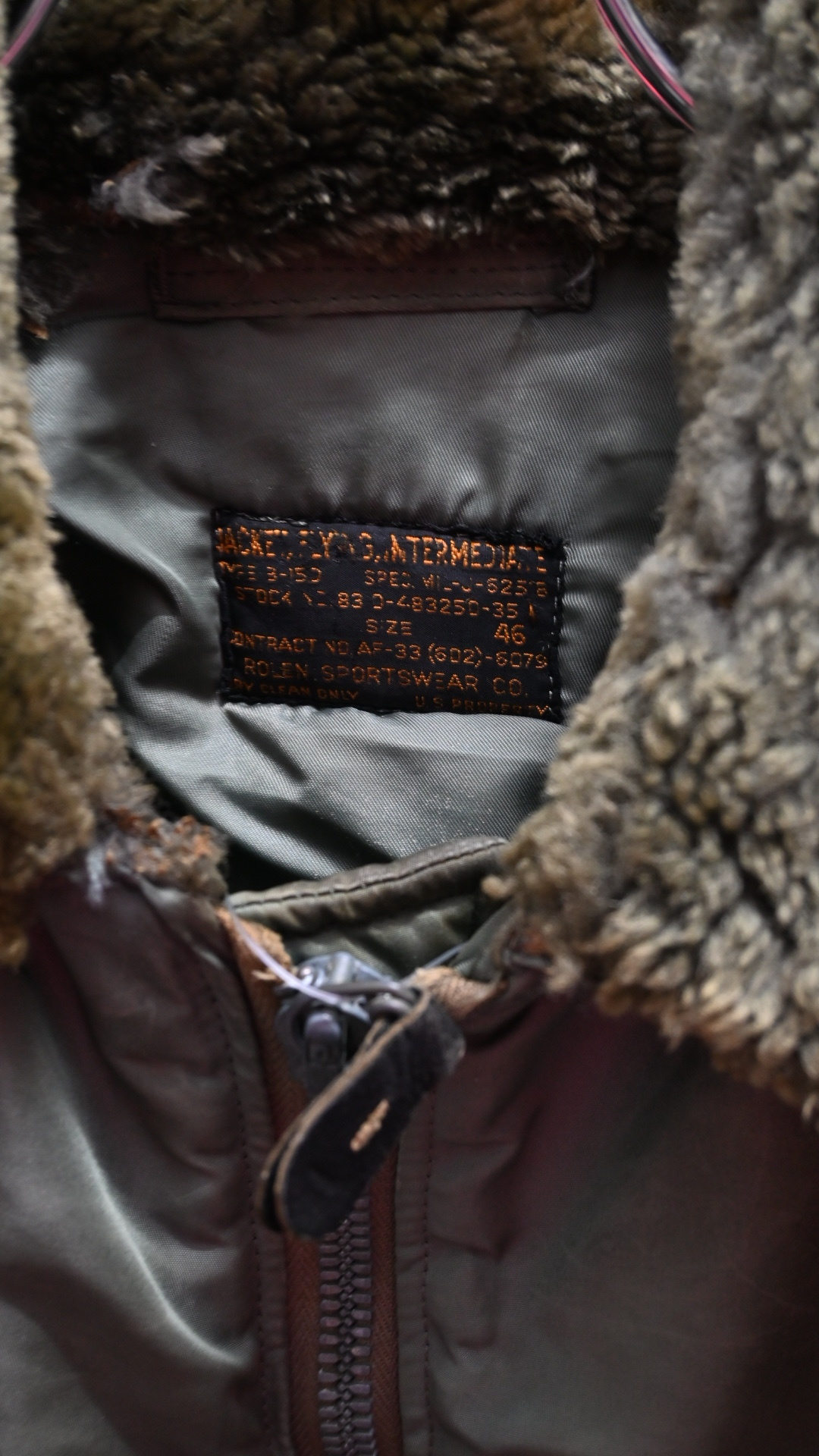 50s USAF B-15D Jacket( ROLEN SPORTSWEAR )