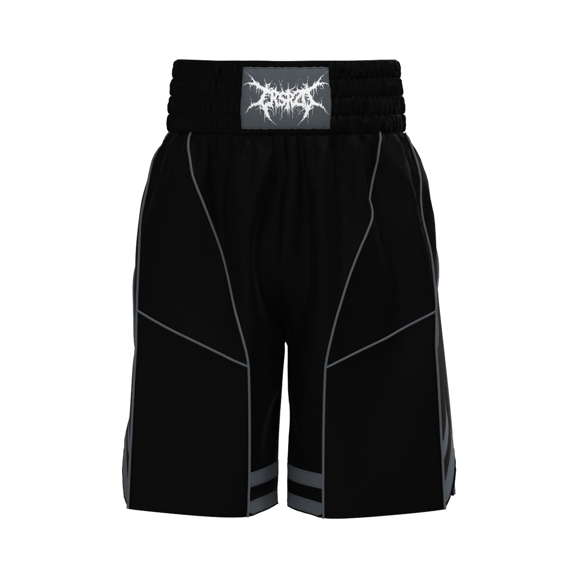 Reflective Piping Boxing Trunks