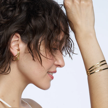 1BU0407-035 [BANGLEUP] Lily Earrings Light Gold #BUP21-LIL-OPU00 (EU)