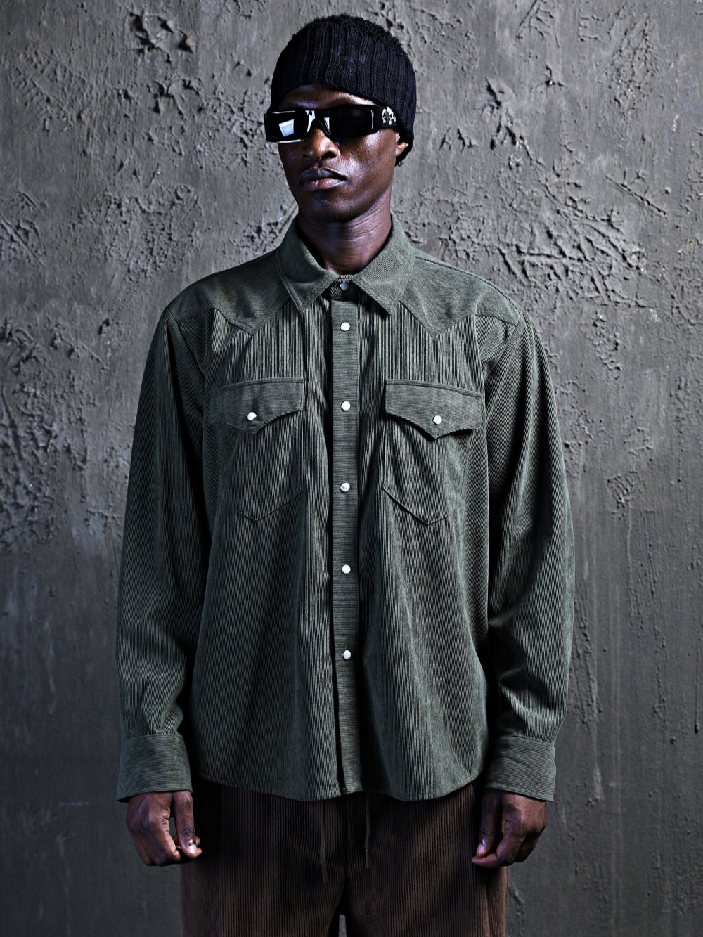 燈芯絨西部襯衫