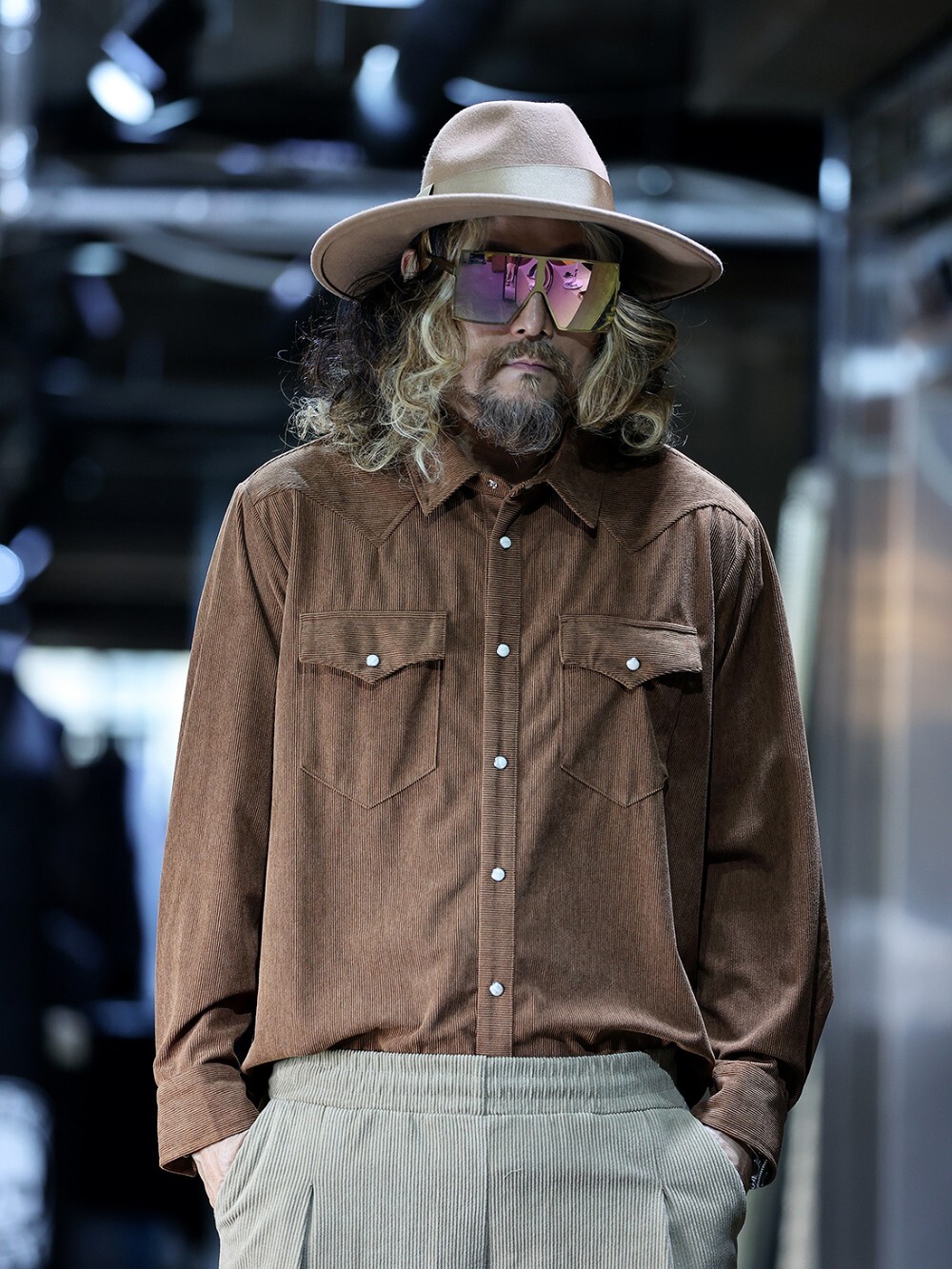 燈芯絨西部襯衫