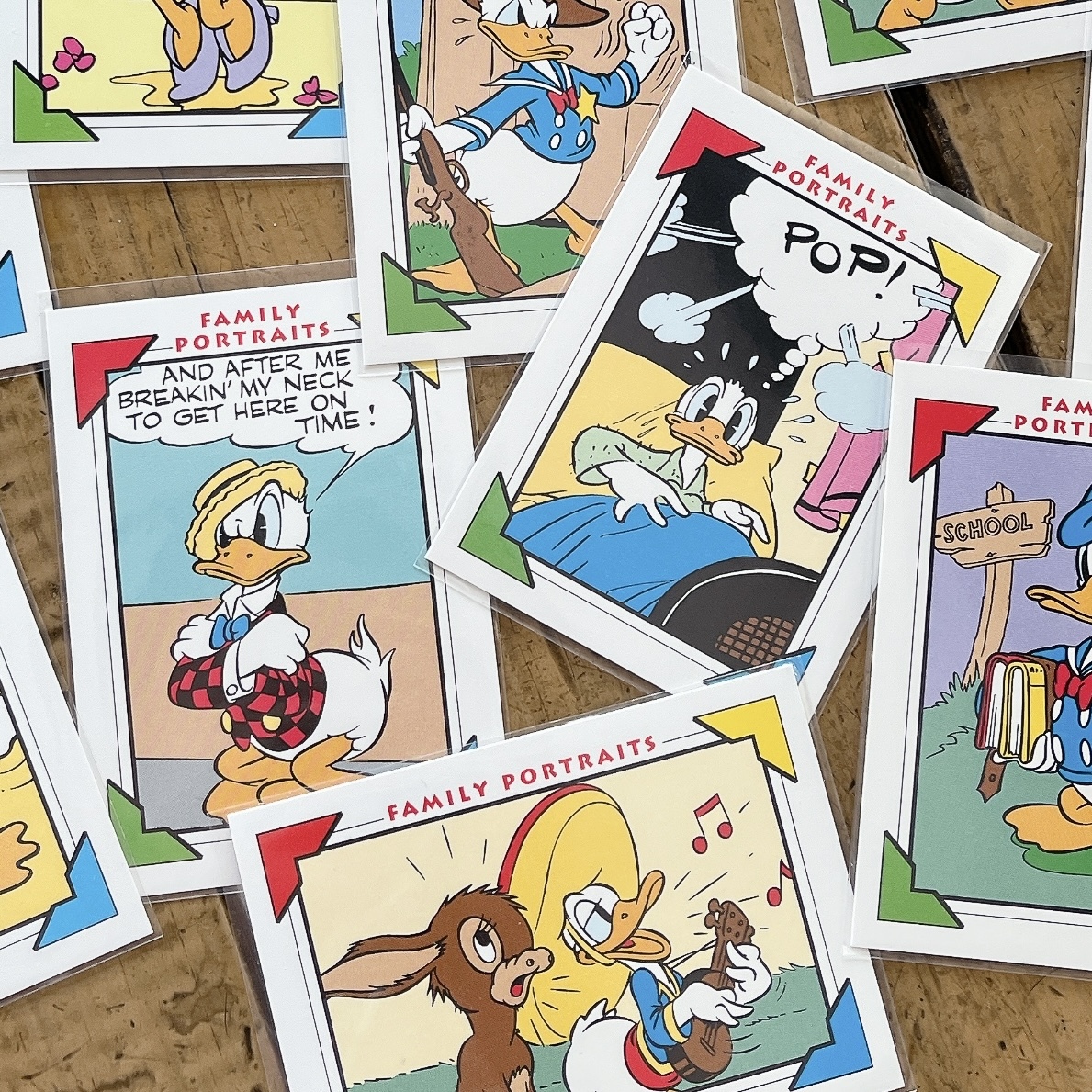 唐老鴨 黛西 90年代 迪士尼 全家福收藏卡｜夏普 復古小物