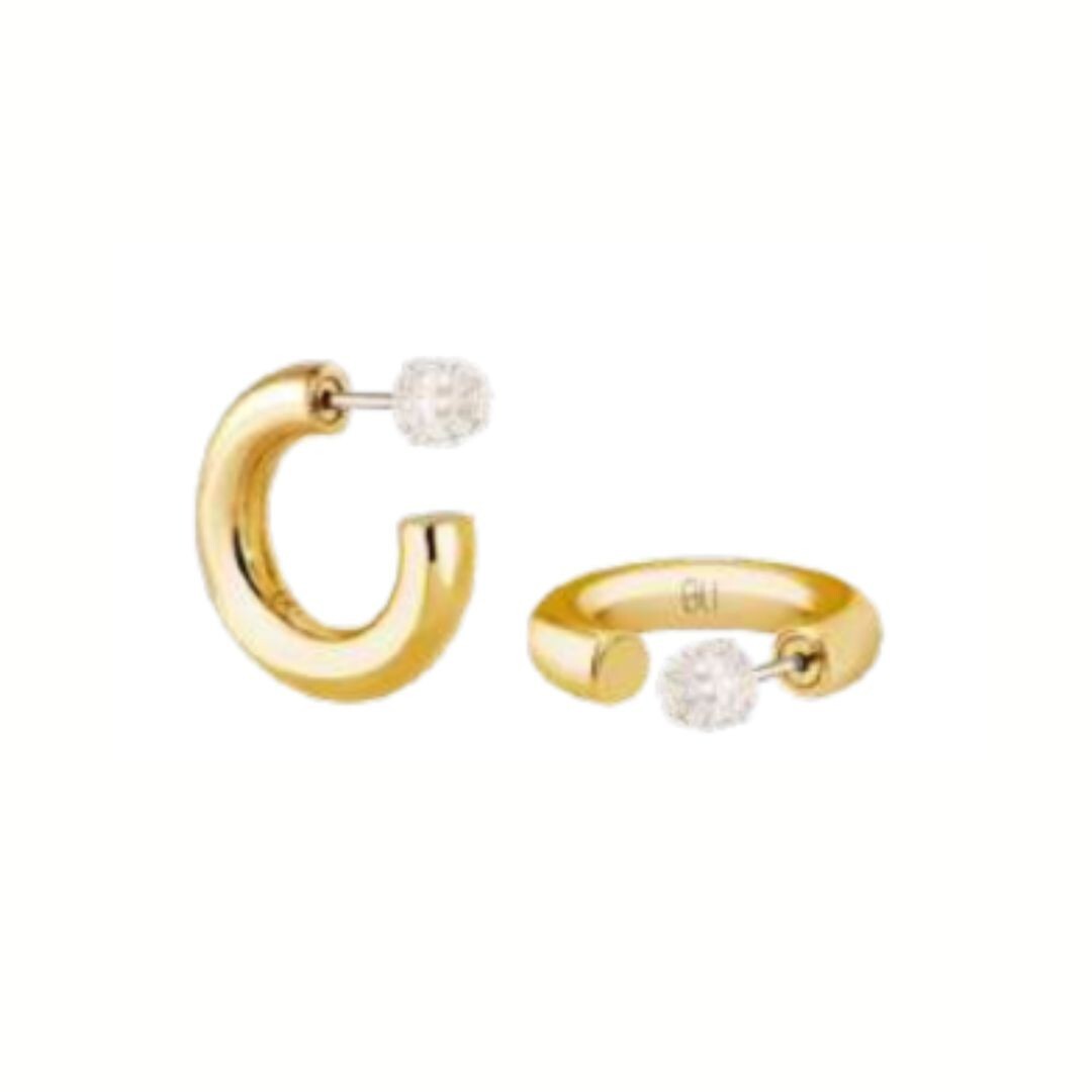1BU1003-049 [BANGLEUP] AN-O Hoop Earrings - Light Gold #BUP22-ANZ-OCRS00 (A-K11-E)