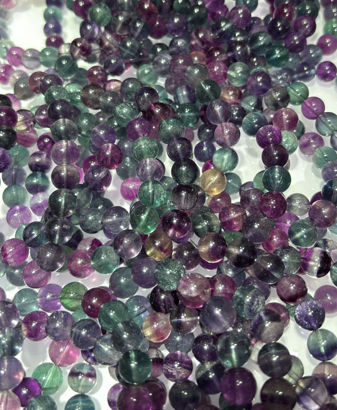 251001 - G3 8mm+獨角獸夢幻螢石手串