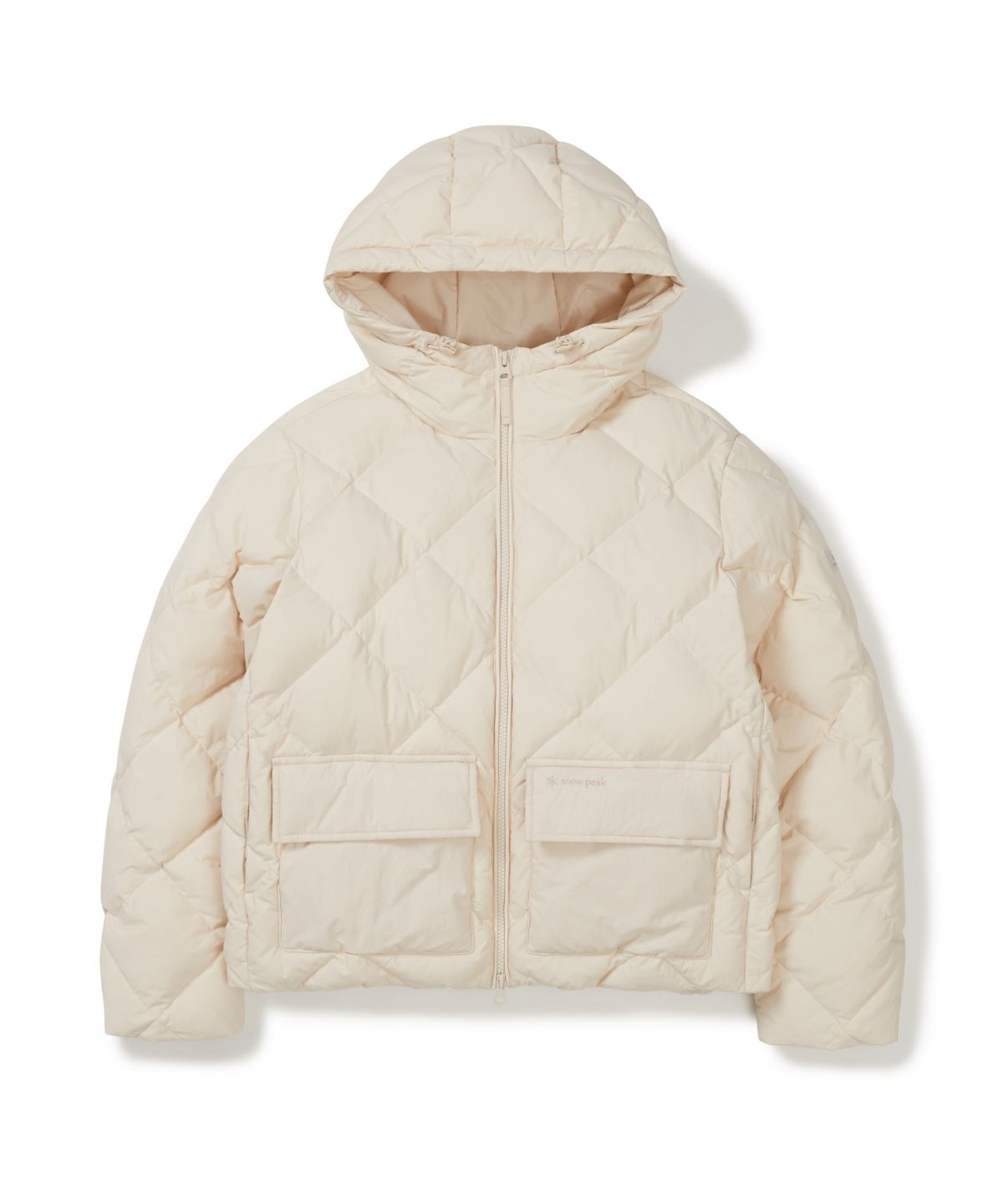 【代購】Snow Peak 雪諾必克 女 Land Diamond Quilted 格紋 連帽 羽絨 外套 S25WWGDJ45