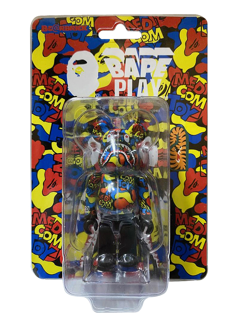 BEARBRICK BAPE MEDICOM TOY CAMO SHARK 2019 100％