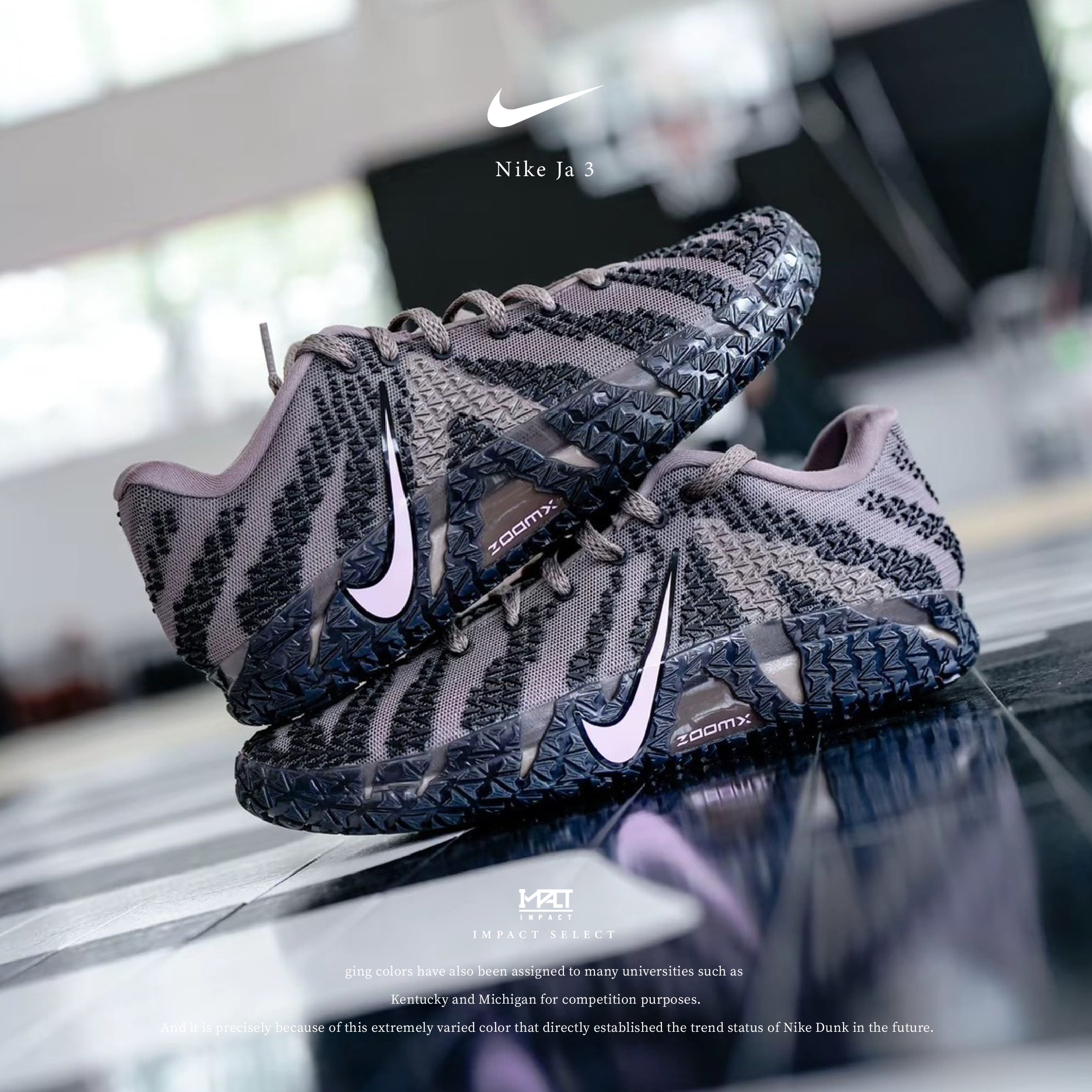 Nike Ja 3 莫蘭特三代 籃球鞋 豹棕 馬卡棕色 粉勾 HF2794-200