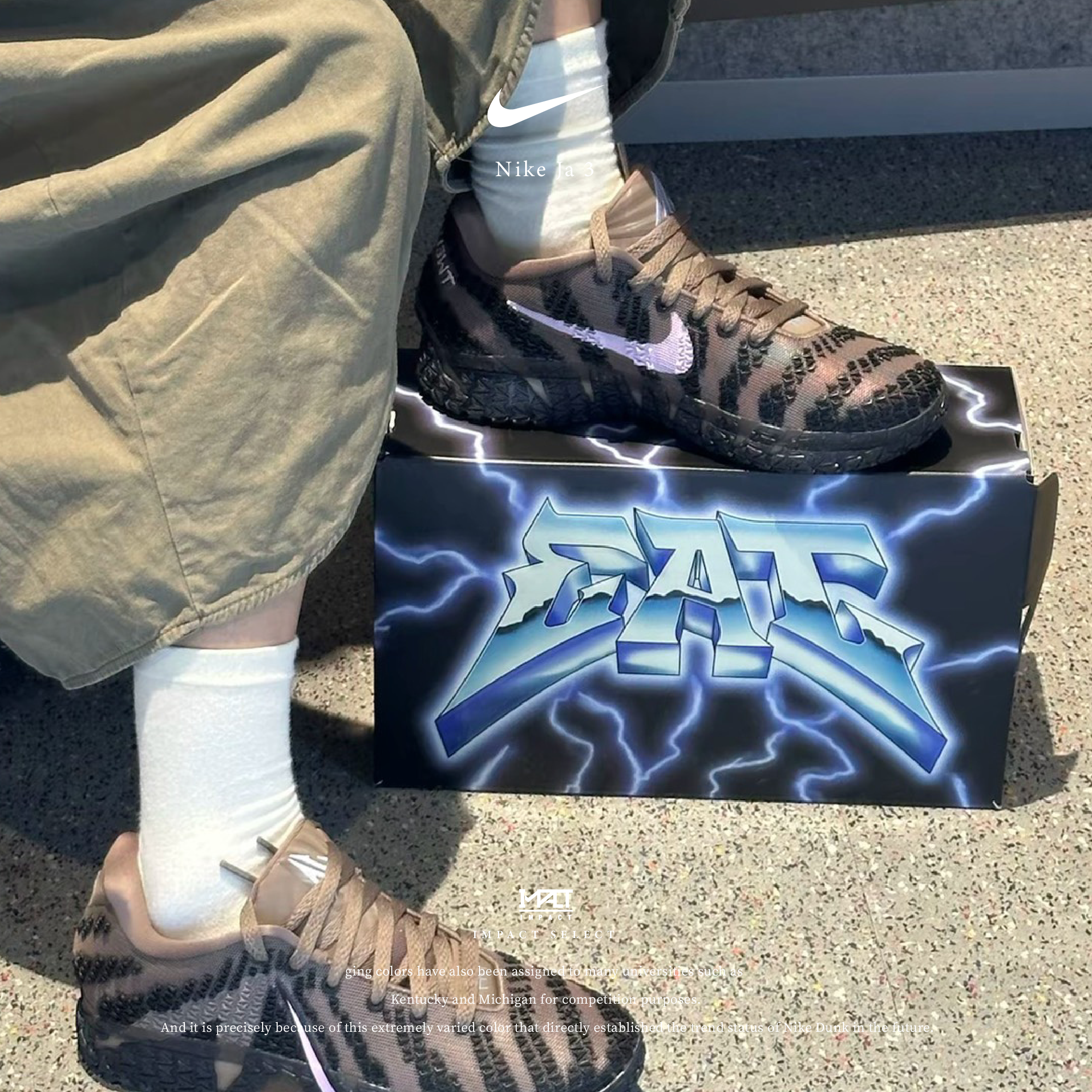 Nike Ja 3 莫蘭特三代 籃球鞋 豹棕 馬卡棕色 粉勾 HF2794-200