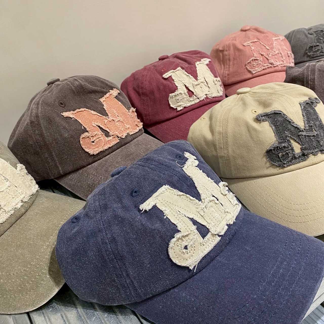 韓國 MUCENT 經典 水洗 刺繡 棒球帽