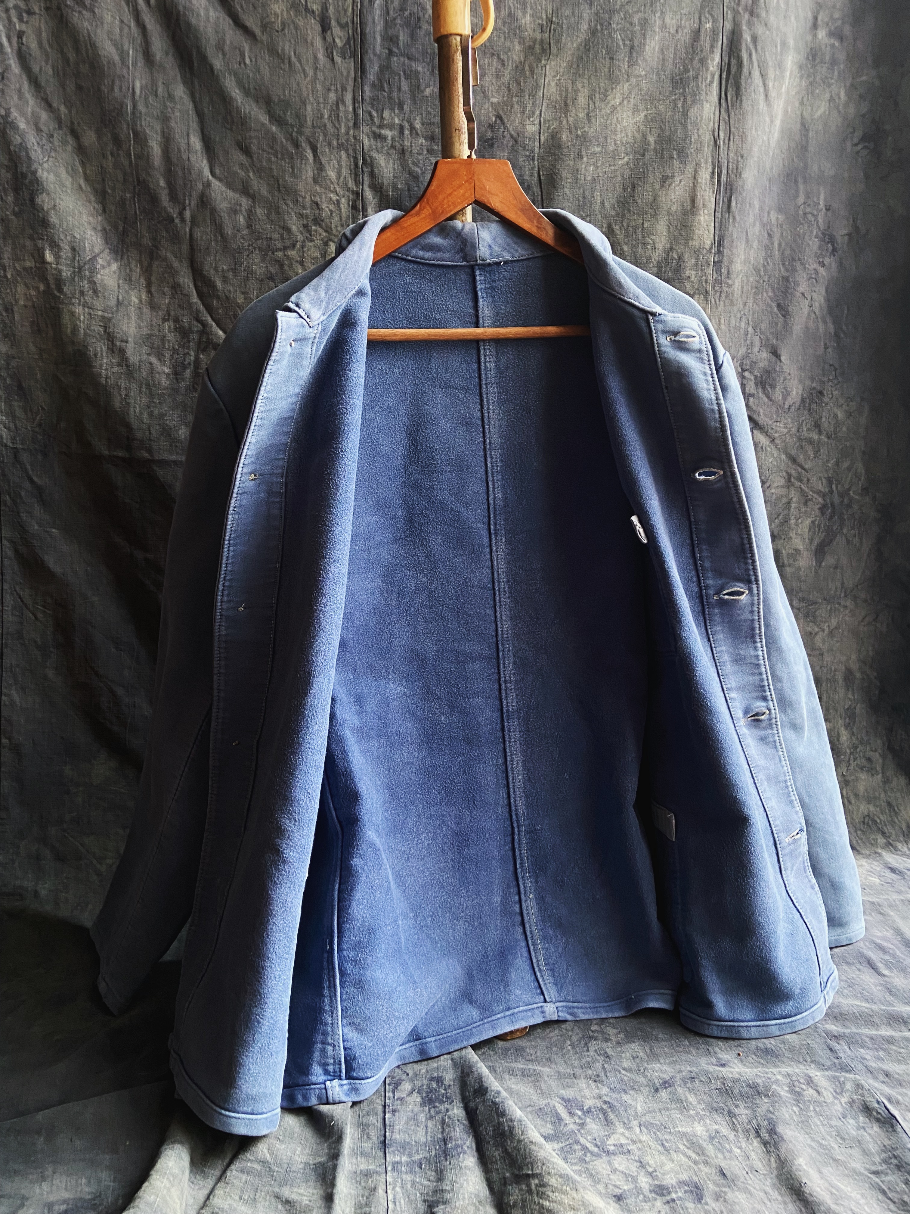 70s French Moleskin Jacket / 法國藍Moleskin工裝外套-54號