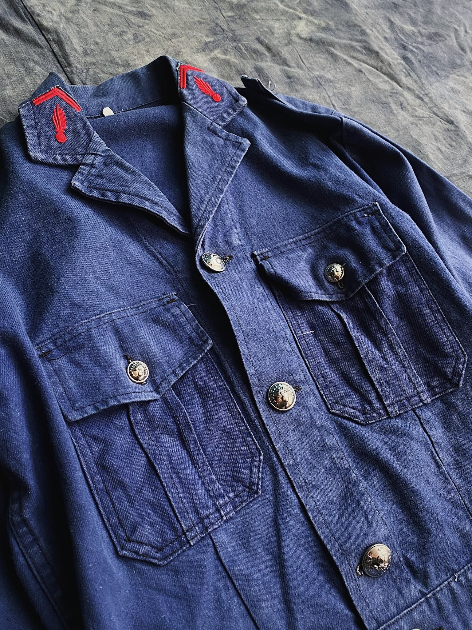 50-60s French Firefighter Jacket /法國消防員工作外套