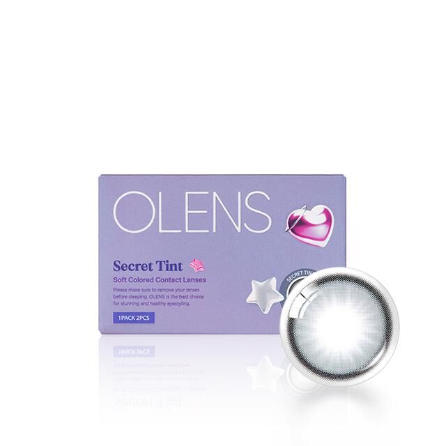 OLENS Secret Tint 1 Month gray｜月拋彩妝隱形眼鏡｜每盒2片