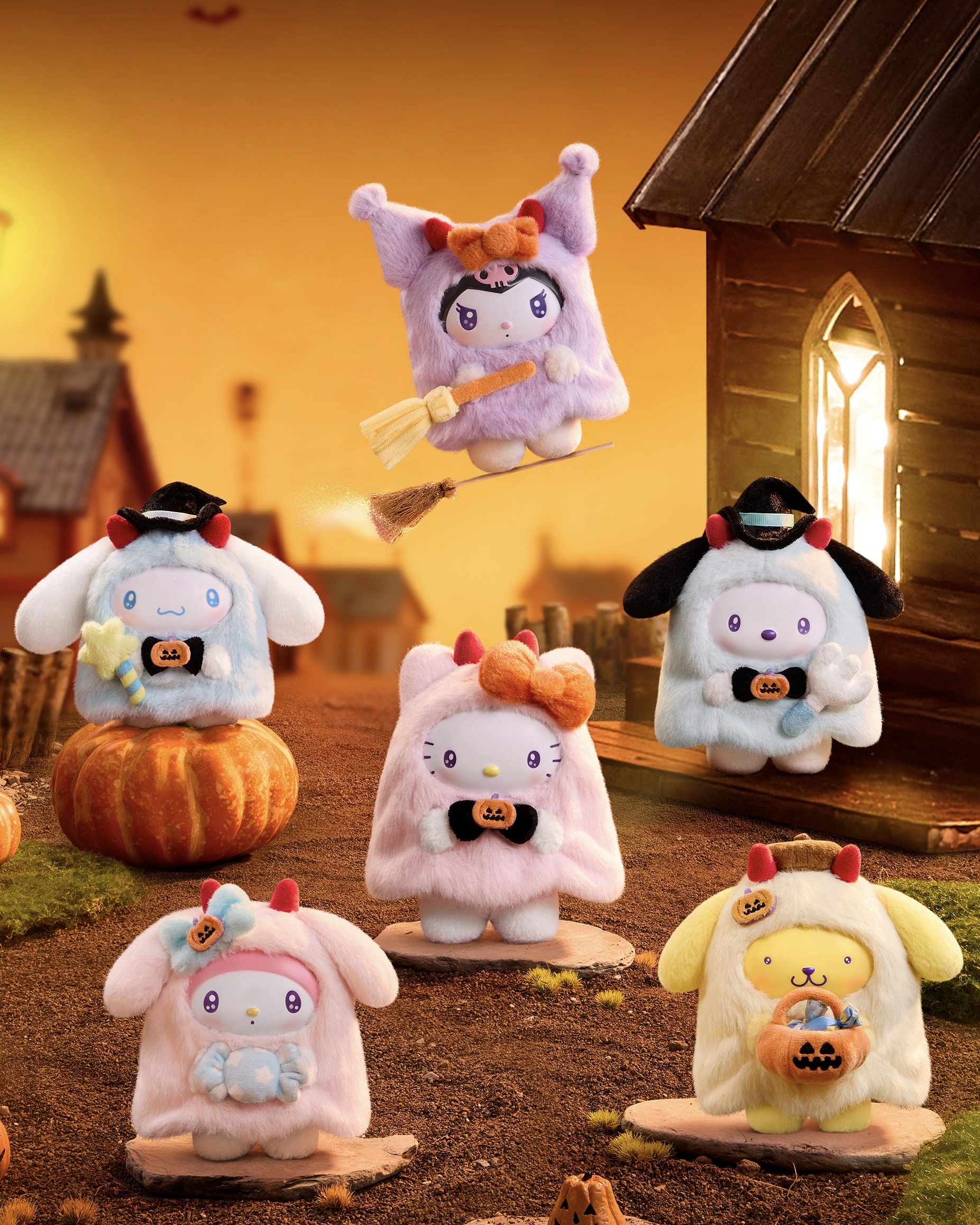 SANRIO 三麗鷗家族 糖果狂歡夜系列 萬聖節 糖膠公仔 絨毛 吊飾 鑰匙圈 盲盒 / 預購