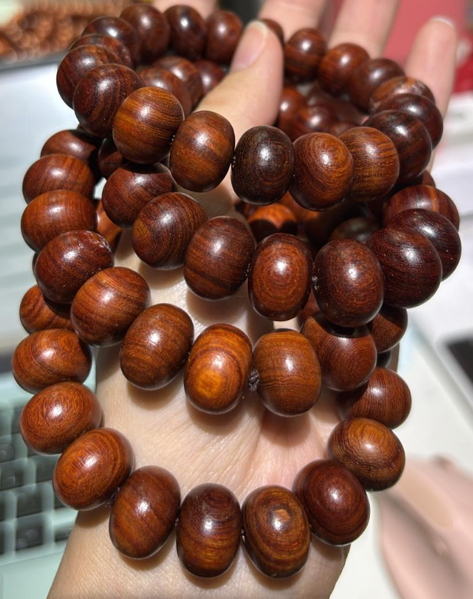 251001 - G39 紅花梨木算盤珠手串