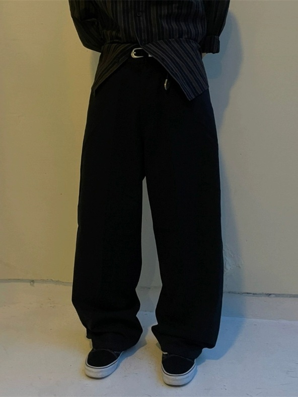 曲線棉質休閒褲