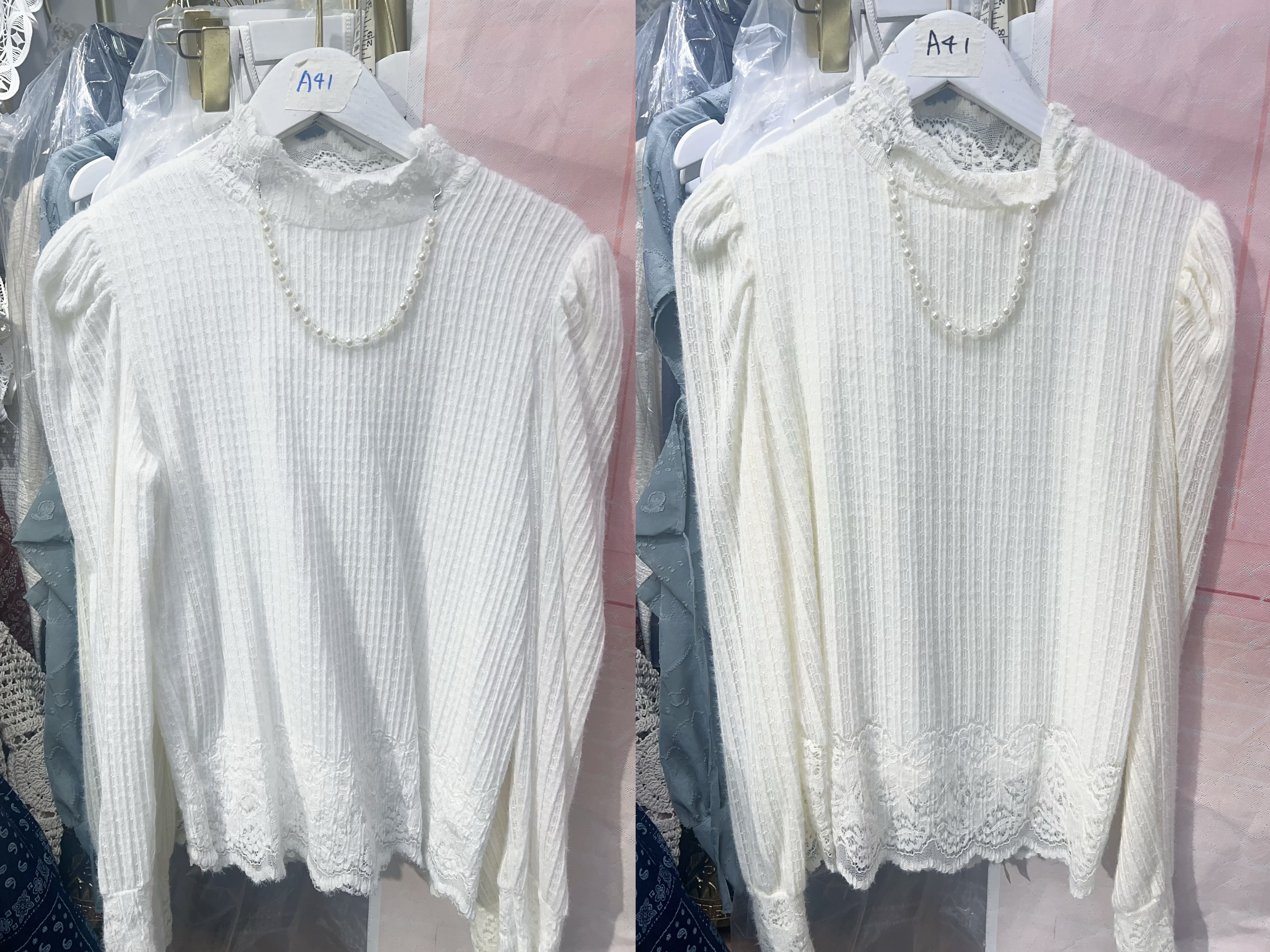 (現貨米白) A41 胸 36-48 長23   （一口價）$299