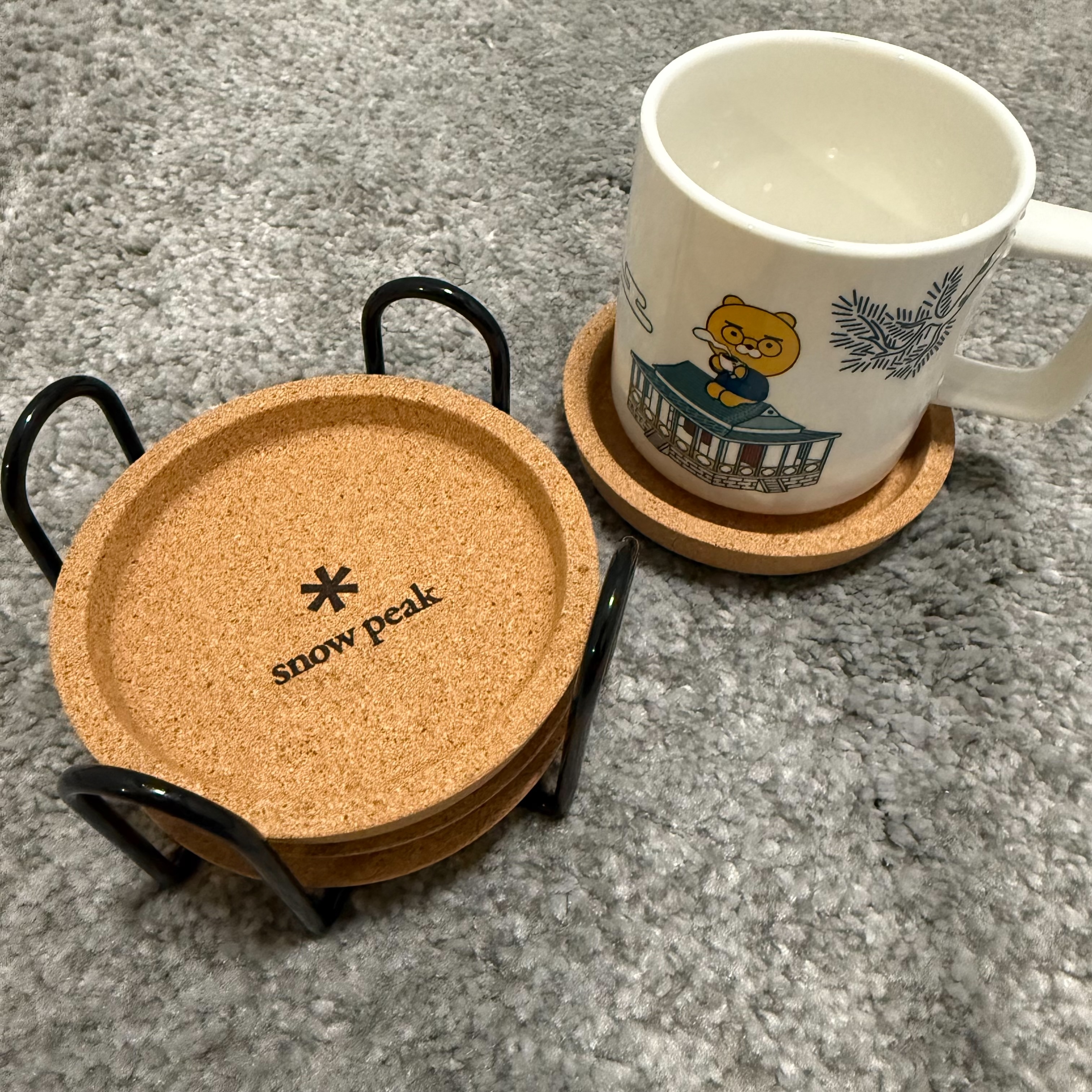 【現貨】Snow Peak 軟木塞 杯墊 杯墊組 (4入含收納架)