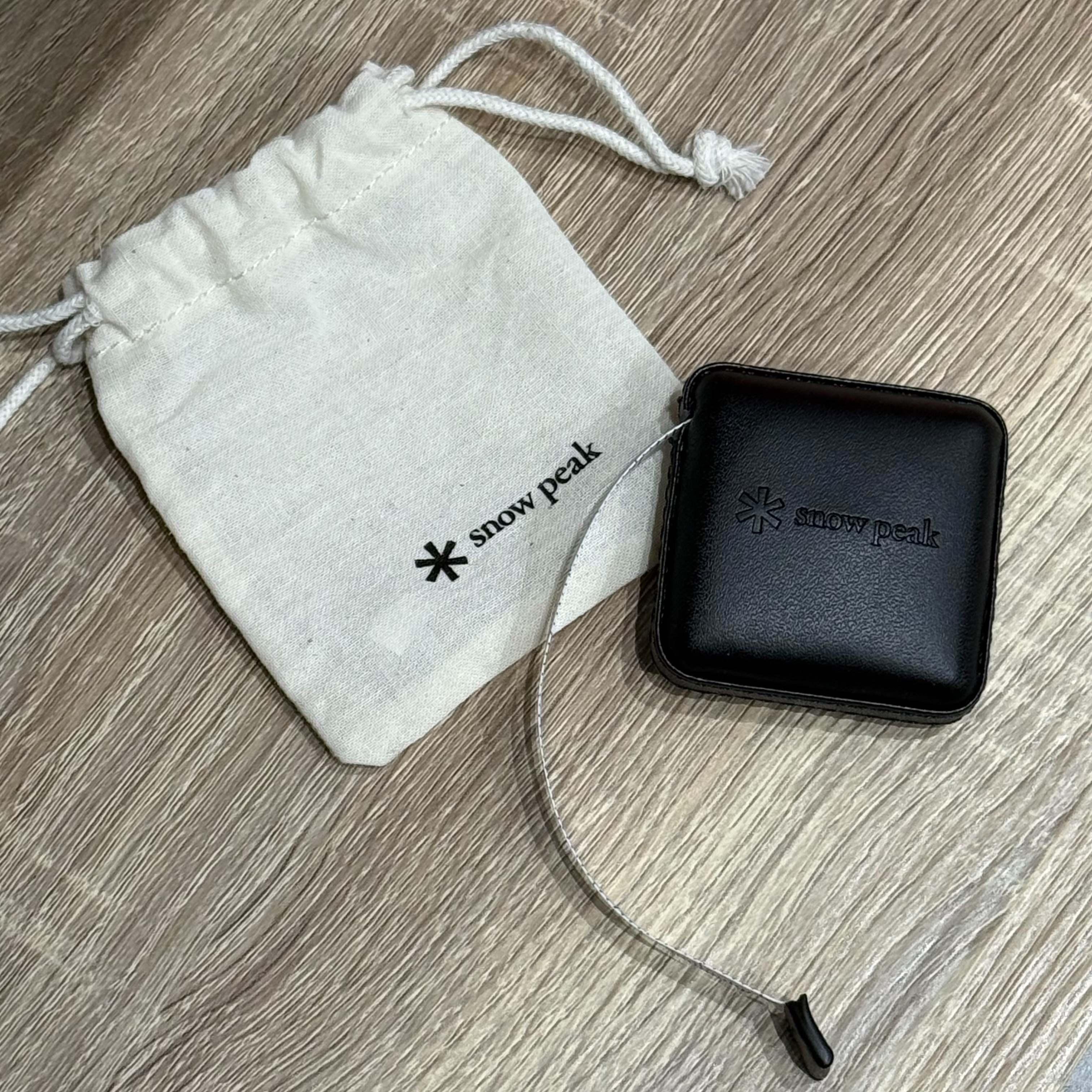 【現貨】Snow Peak 皮革 方形 質感 捲尺 150cm (黑)