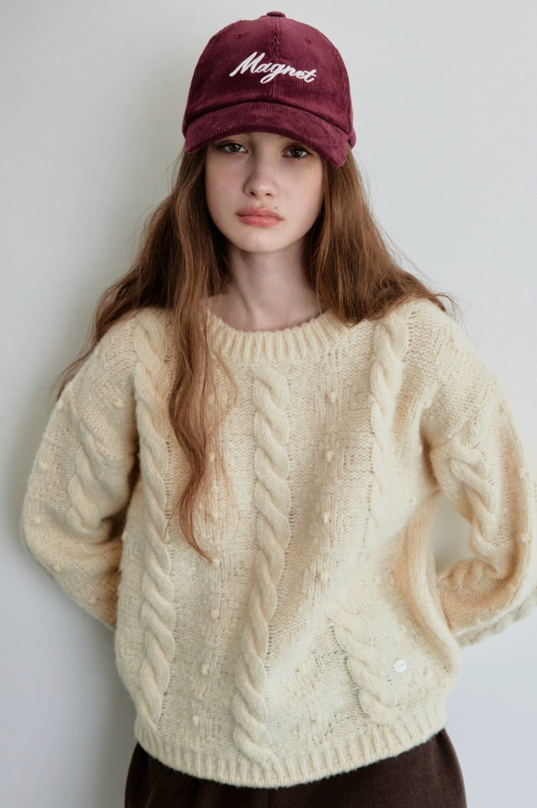 ᴷᴼᴿᴱᴬ 🇰🇷溫暖立體麻花捲編織慵懶毛衣(兩色)