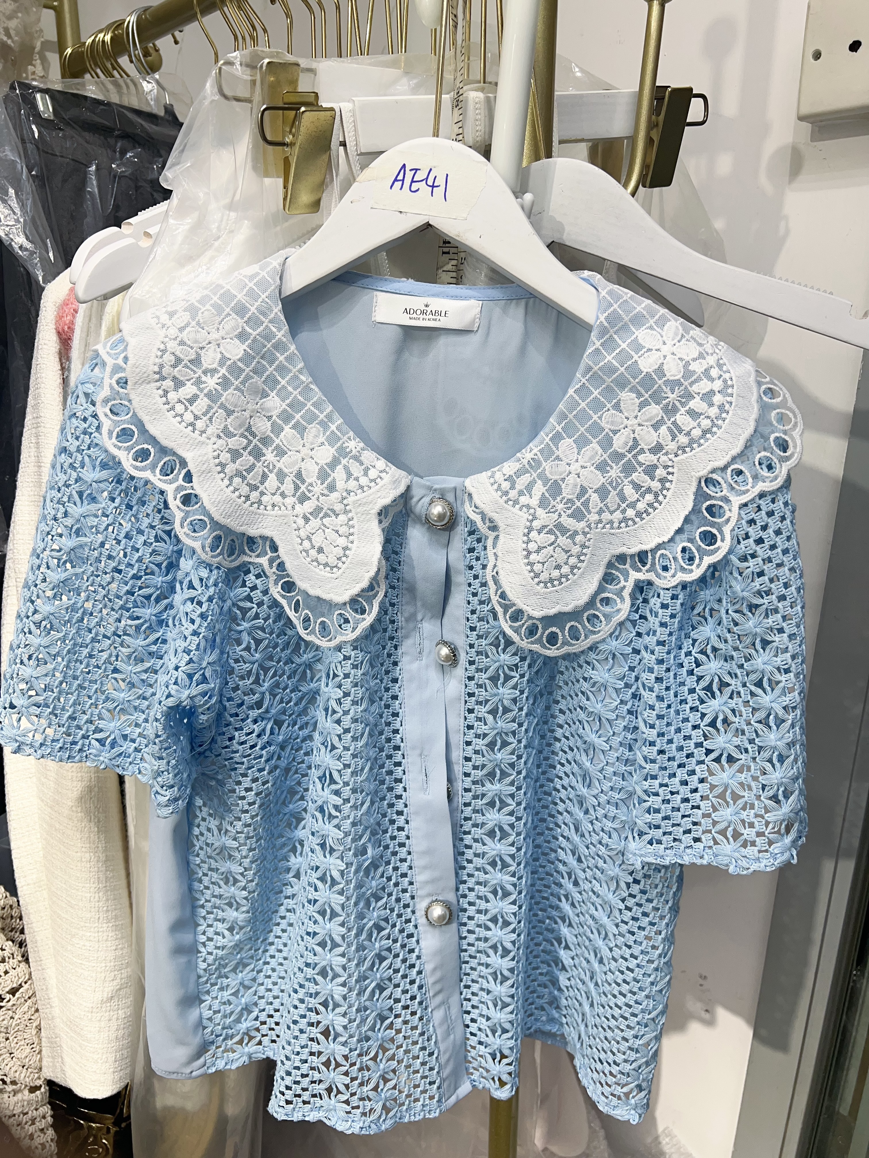 (現貨 藍) AE41 開胸 胸39- 41 長19 $399 (一口價)