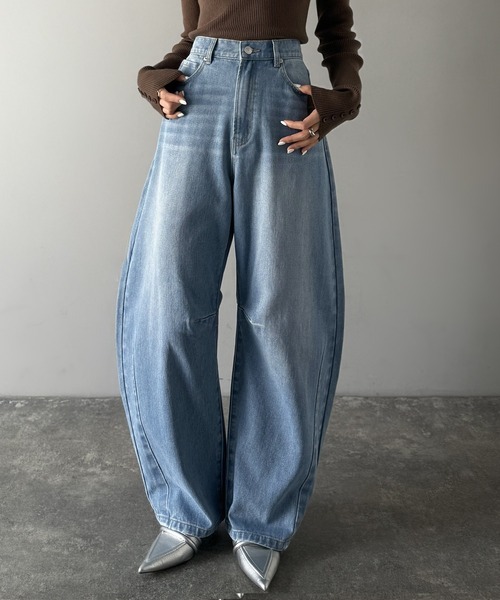 日本🇯🇵連線 JAVA 超完美曲線寬版牛仔褲 腰部後鬆緊 寬褲 牛仔褲 繭型褲 闊腿褲 落地褲 3色(任買兩件711免運)/預購