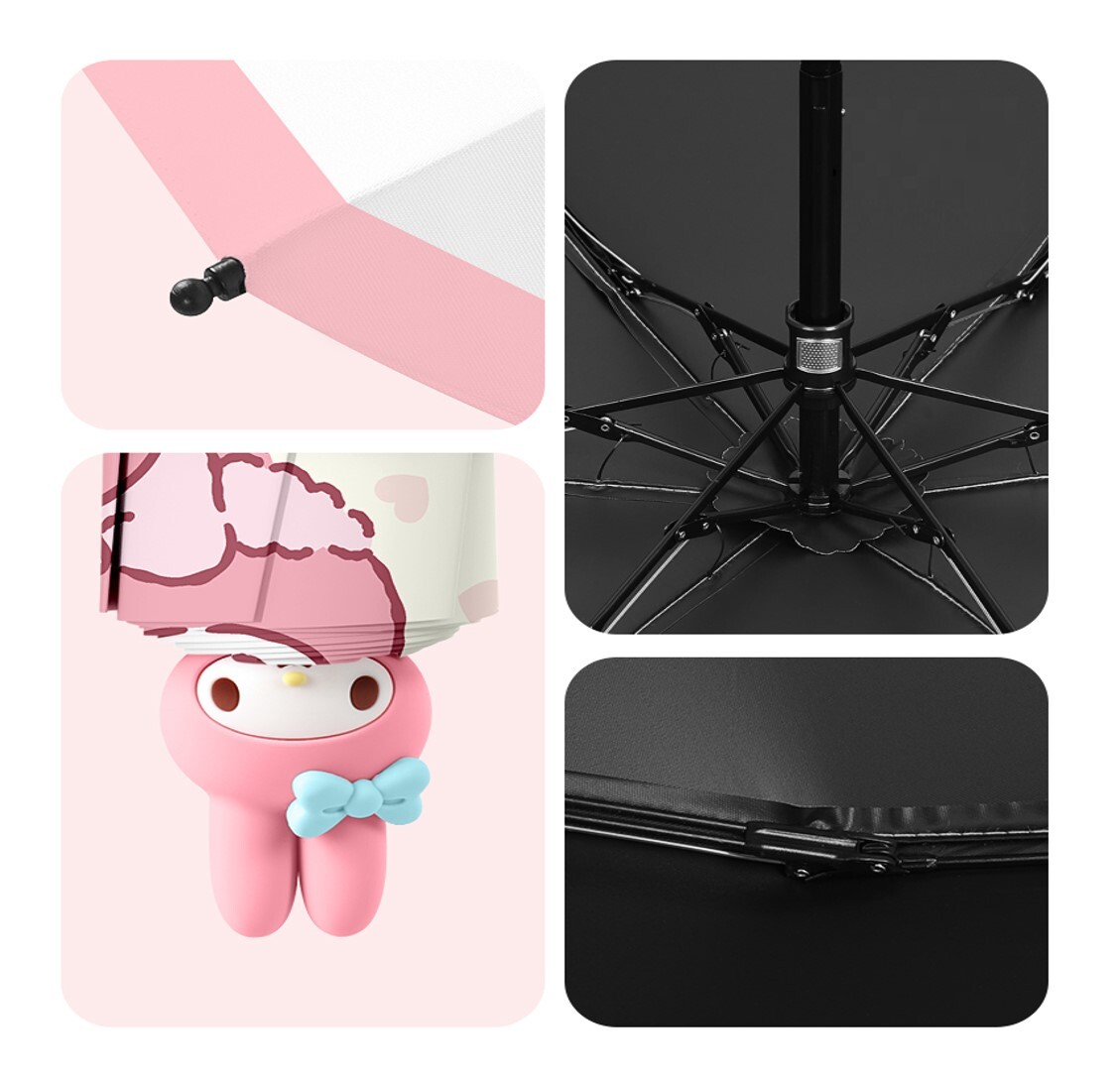 MY MELODY | 3D公仔頭防曬縮骨遮| 雨傘